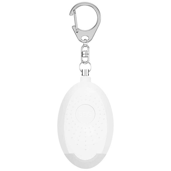

smart home sensor personal safety alarm, safe sound 130db usb charged security alarm keychain with led lights