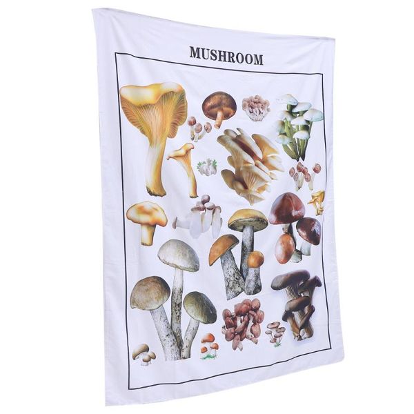 

tapestries 1pc mushroom pattern hanging tapestry home background ornament khaki