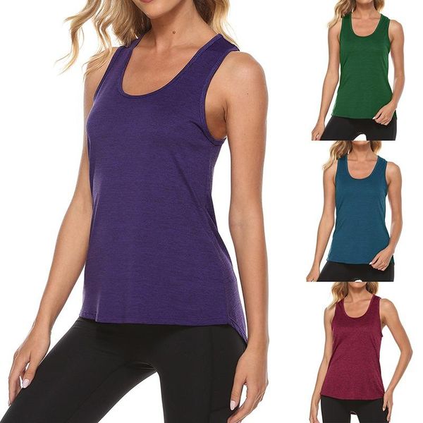 

yoga outfit female vest sleeveless backless sport shirt women running gym jerseys fitness tank top