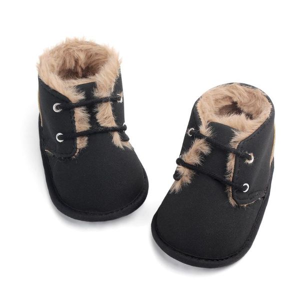 

first walkers fashion winter baby shoes plush sneakers walking soft-soled non-slip leopard snow boots boys girls toddler