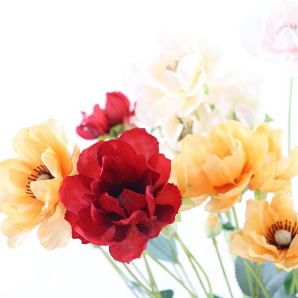 

artificial anemone corn poppy wedding home decoration plant living room el silk flower pendulum decorative flowers & wreaths