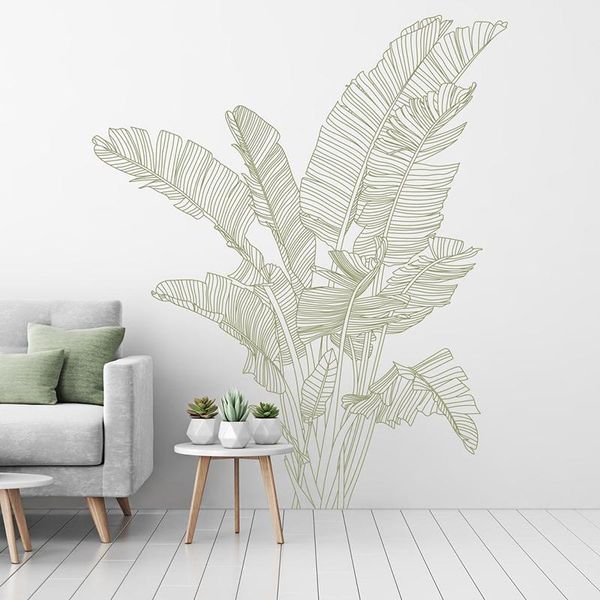 

wall stickers modern home decoration sticker decor decals art bird of paradise large tropical plant decal