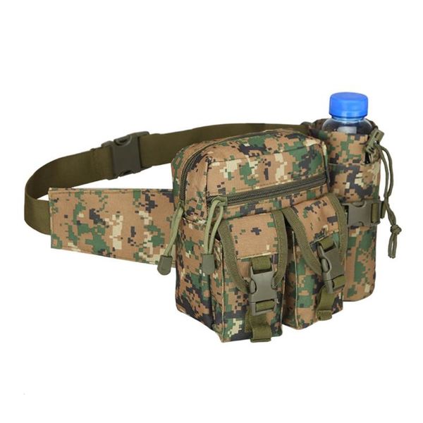 

outdoor waist pack fanny military bag with water bottle holder bags