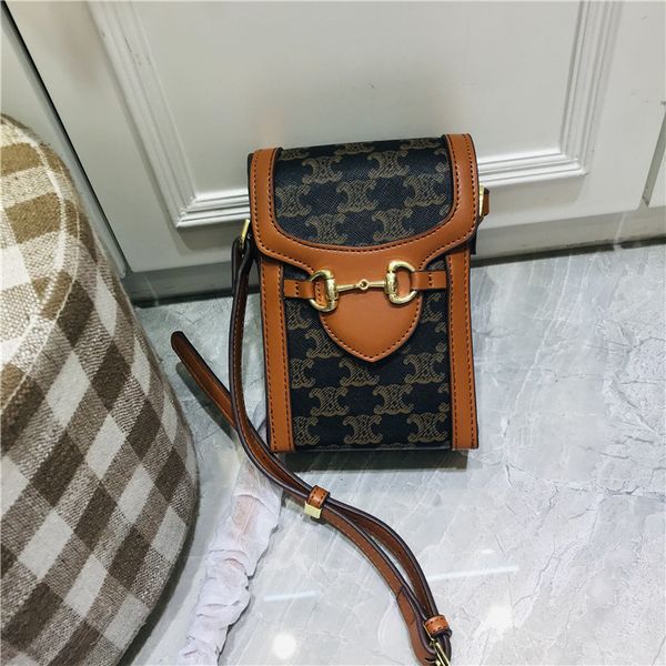 

design purse cowhide messenger mobile phone bag women's