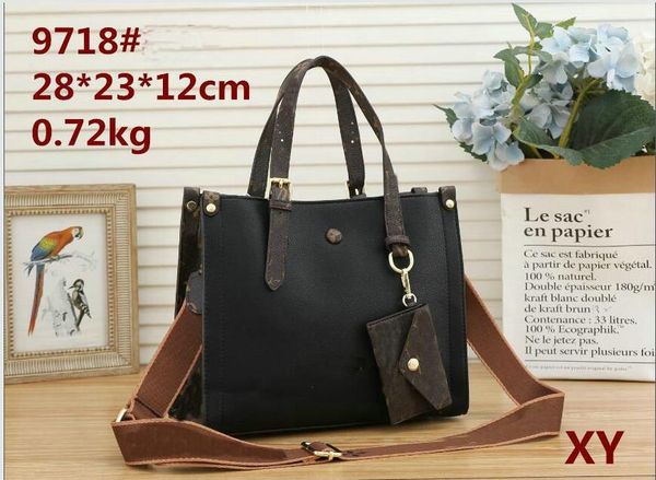 

handbag crossbody for womenes pu leather vintage bags 2 pieces womens designer wallet bag shoulder shopping tote pruse tassel handbags 9718#