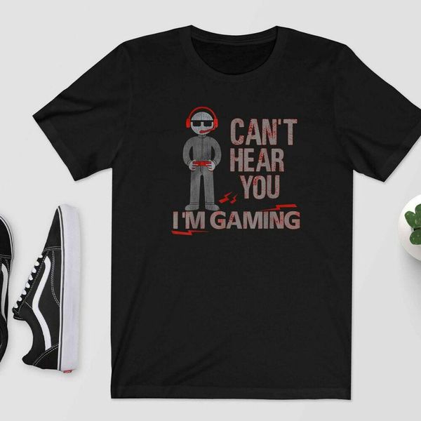 

cant hear you im gaming funny gamer gifts gaming t-shirt, hooded, White;black