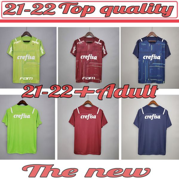 

21 22 camisas palmeiras soccer jersey g.gomez g.veron .adriano ramires dudu 2021 2022 goalkeeper finals men women kids kit football shirt, Black;yellow