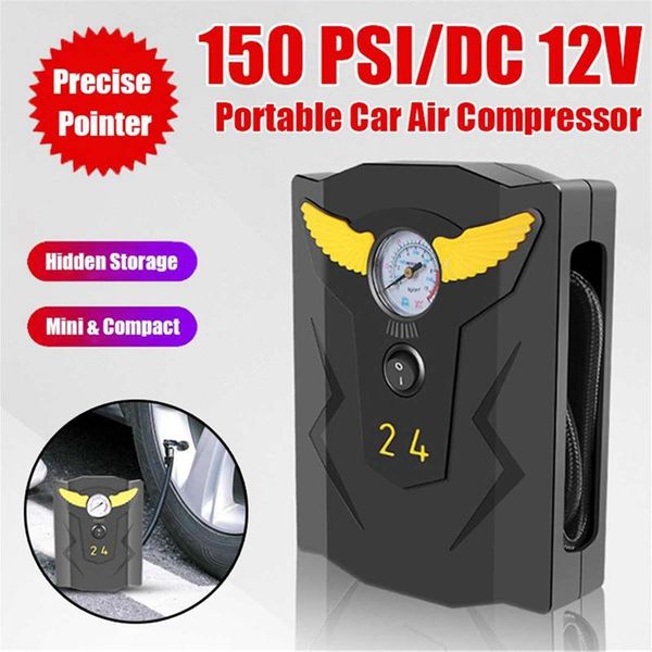 

inflatable pump car tyre inflator 12v digital tire auto air compressor 150 psi for cars wheel tires