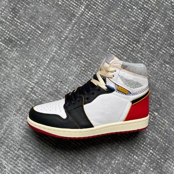 

high nrg jumpman 1 x union mens womens basketball shoes luxurys designers sports sneakers with box bv1300-106