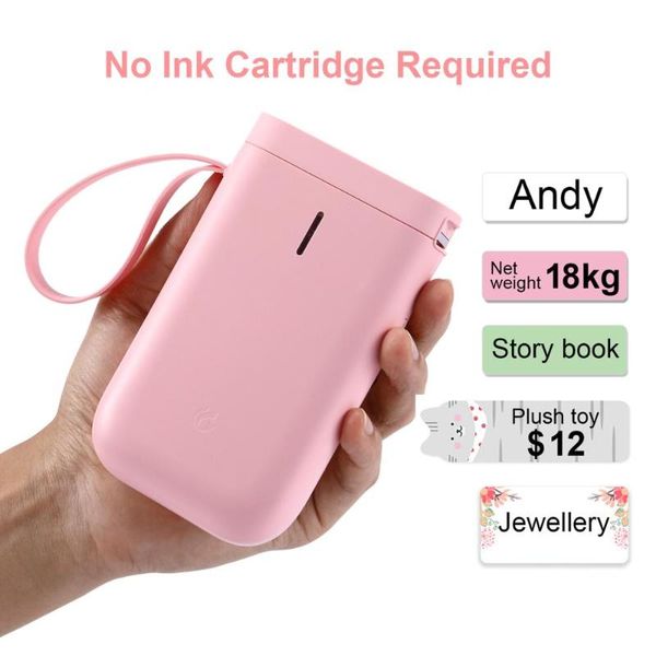 

mini wireless printer bluetooth thermal label price labeller office tag printers