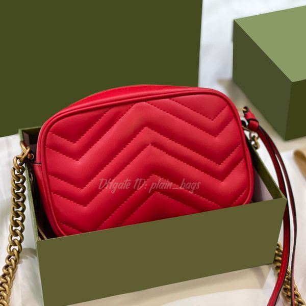

2021 women wallets shoulder clutch bag casual ladies totes fashion leather crossbody envelope bags luxury designers purse chains handbag fun, Red;black