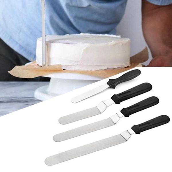 

baking & pastry tools 10pcs/set stainless steel cake spatula bag scraper knife decoration smoother butter kitchen cream icing frosti t7q6