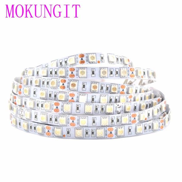 

mokungit 50m 10x 5m 60 pcs/m 300 leds smd green led flexible strip ribbon light dc 12v not waterproof for home garden strips