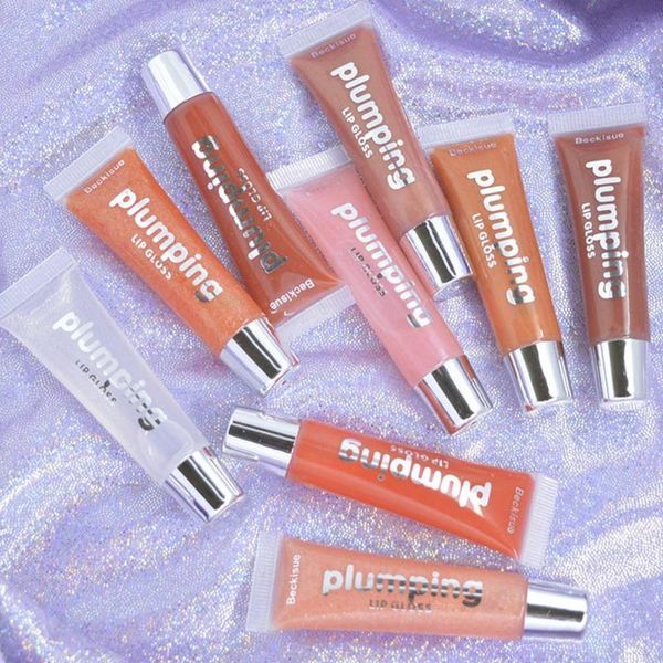 

lip gloss shiny plumping vitamin e mineral oil moisturizing makeup tint jelly lipgloss liquid clear lips volume matte lipst p0f2