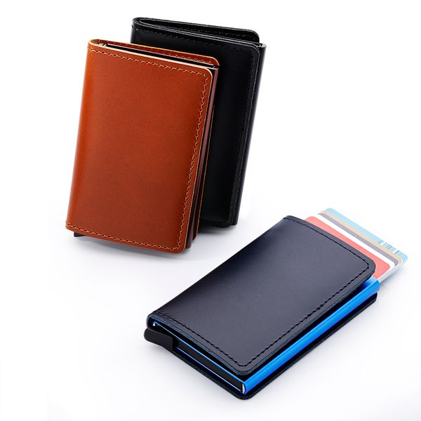 

casekey deluxe genuine business metal aluminium billetera wallets, Red;black