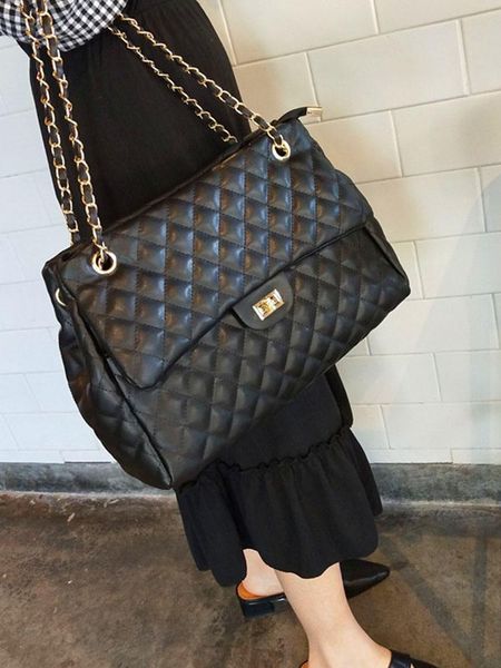 

evening bags shoulder bag female 2021 trend small fragrance style rhombic chain tote large wild messenger