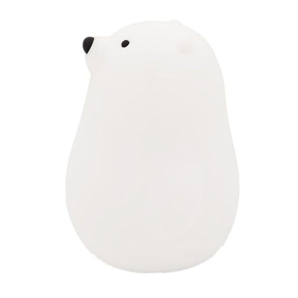 

night lights cartoon bear led light silicone touch sensor lamp kids infant bedroom deskdecor ornaments
