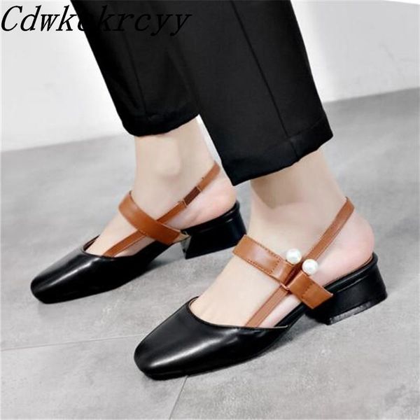 

women sandals summer pattern fashion white comfortable high-heeled simplicity blue patchwork student, Black