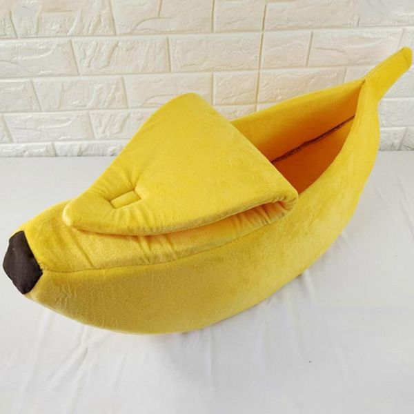 

cat beds & furniture banana litter creative kennel shape winter warm pet nest products for dog