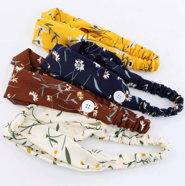 

women cross headband printing headbands wash face head bands sports scrunchies hair accessories trend french korean style 39colors wmq975, Slivery;white