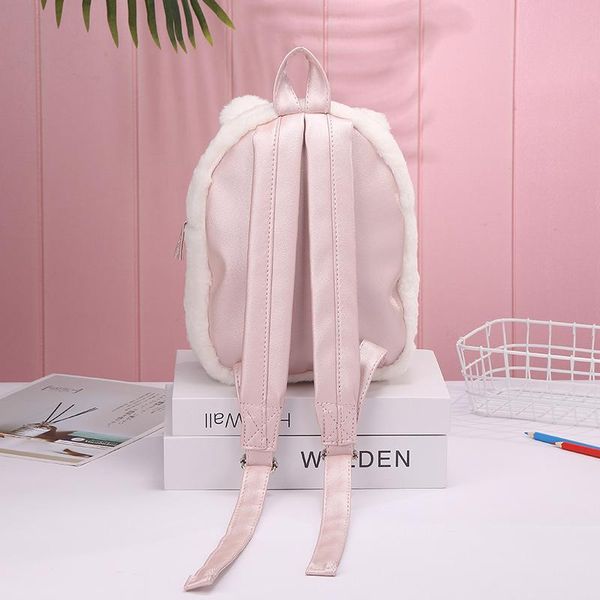 

backpack children's school bag plush cute bear cartoon bow baby snack