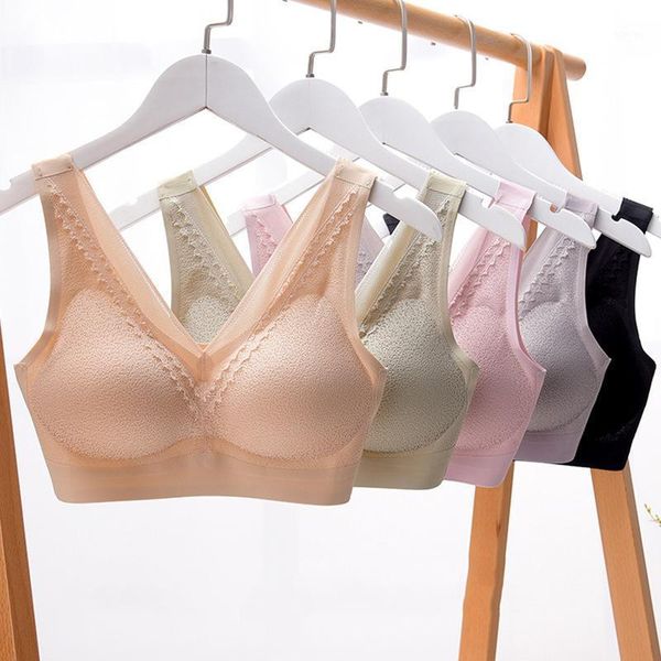 

women's comfort revolution shaping wirebra lace seamless lightly lined v neck bralette for fitness non slip nov99 camisoles & tanks, Black;white
