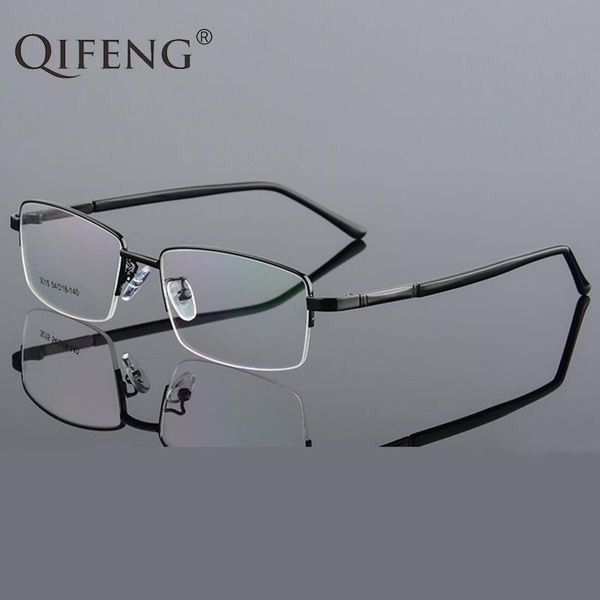 

fashion sunglasses frames spectacle frame eyeglasses men computer optical prescription male transparent clear lens eye glasses eyewear qf251, Black