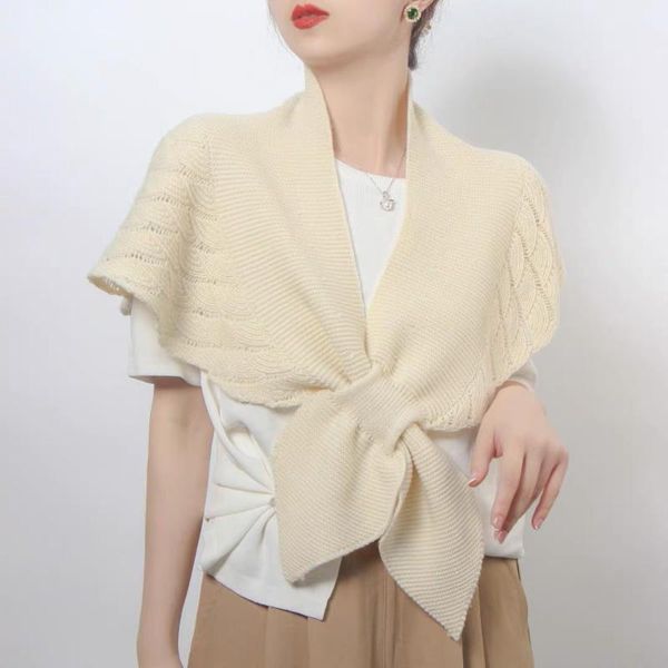 

women's knits & tees elegant tie front cardigan women fish scale pattern white cropped korean fashion hollow out ladies short wrap card