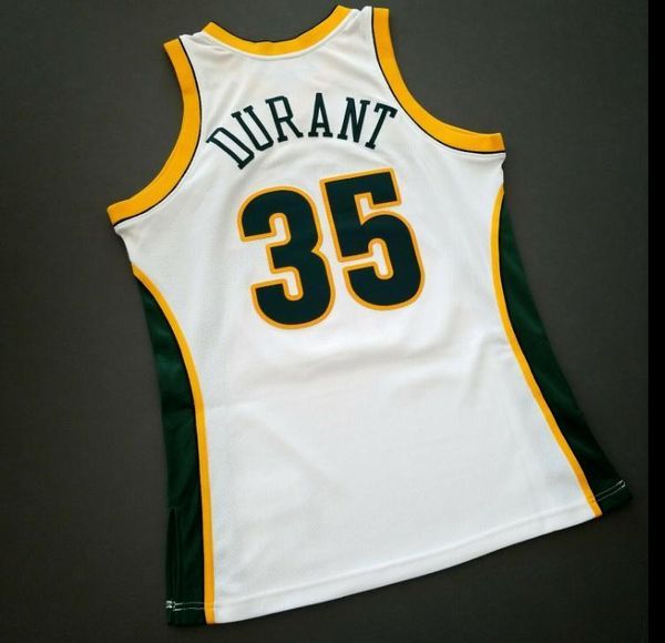 Özel Erkekler Gençlik Kadın Vintage Kevin Durant Mitchell 07 08 Kolej Basketbol Forması Boyutu S-4XL veya Özel herhangi bir isim veya numara jersey