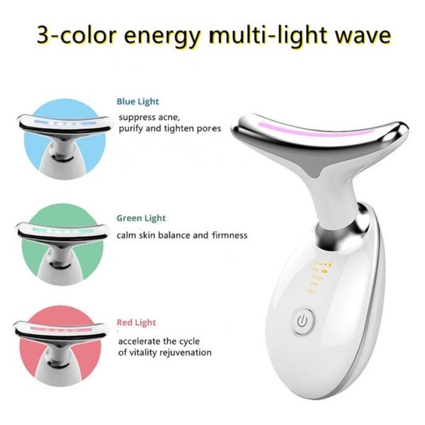 

usb rechargeable wrinkle remover anti-aging device electric neck massager with heat