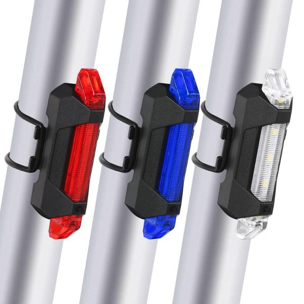 

rechargeable bike taillight super bright cycling tail rear safety warning light for bicycle lamp accessories lights