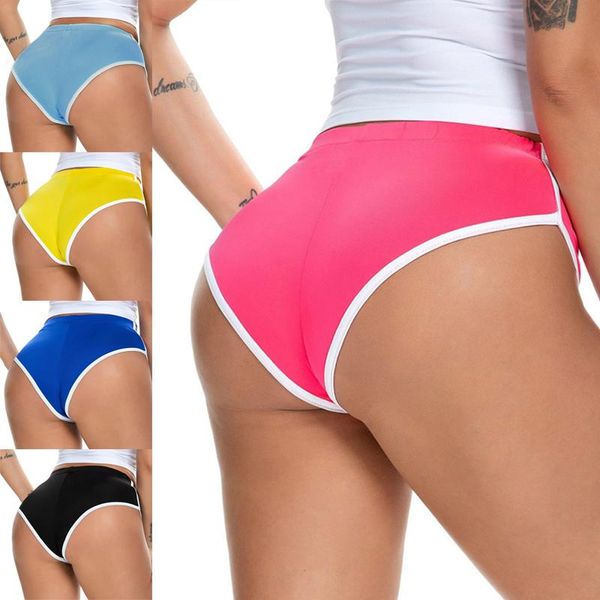 

women's panties casual sport for women seamless breathable briefs solid plus size underwear beach woman lingerie 2021 drop, Black;pink