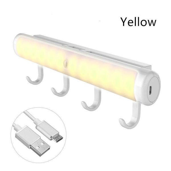 

under cabinet light usb rechargeable motion sensor night wall lamp lighting kitchen wardrobe induction stair home