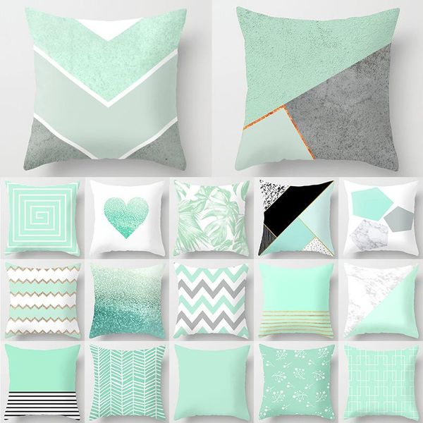 

marble geometric pattern decorative cushions pillowcase polyester cushion cover throw pillow sofa decoration pillowcover 40899 cushion/decor