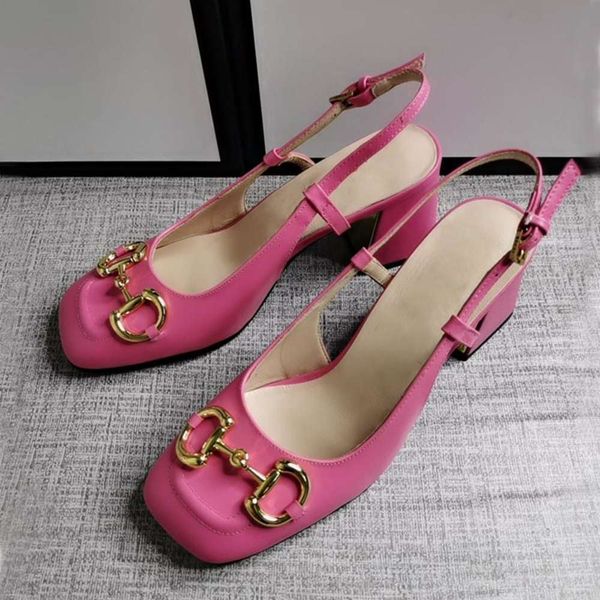 

sandal elegant summer leather fashion solid party ice buckle high heels french mary jane women's shoes, Black