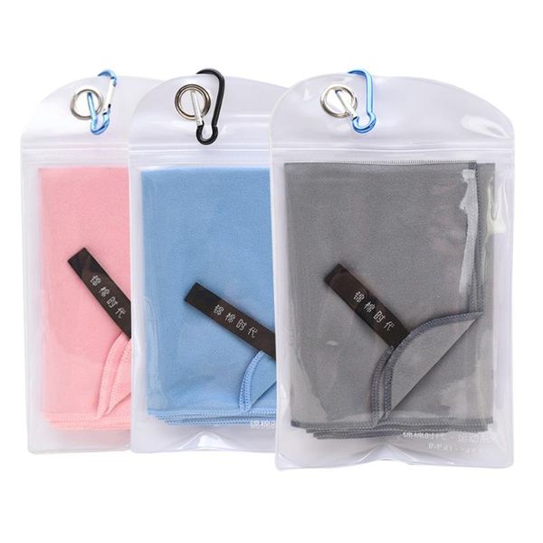 

towel 1pc outdoors quick dry sweat absorb compact microfiber sports for gym camping swimming beach fitness yoga (30x100cm)