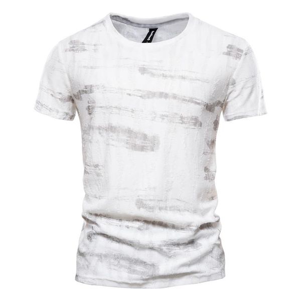 

men's t-shirts aiopeson printed t shirt for men streetwear 100% cotton mens shirts summer slim fit o-neck clothing, White;black