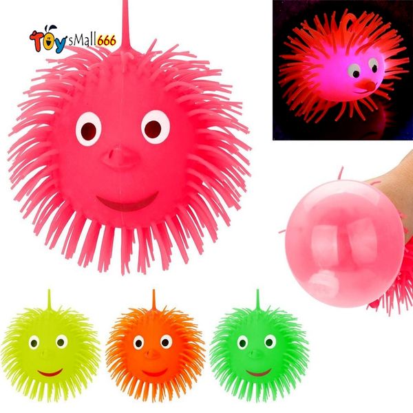 

funny 10ml flashing puffe ball squeezable stress reliever for adults children special needs squeeze balls