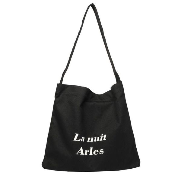 

evening bags style simple leisure art canvas bag ins printing one-shoulder online celebrity fashion letter oblique shoulder