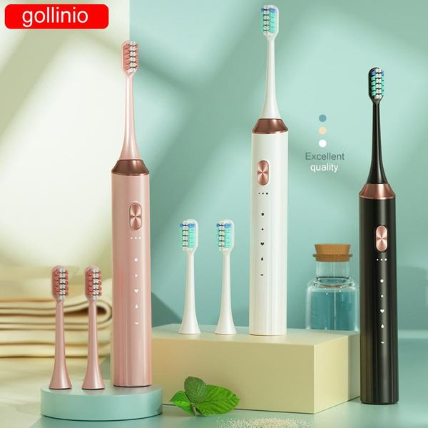 

smart electric toothbrush gollinio sonic ultrasonic toothbrushteeth brush usb fast charging waterproof xp7 product gl40b