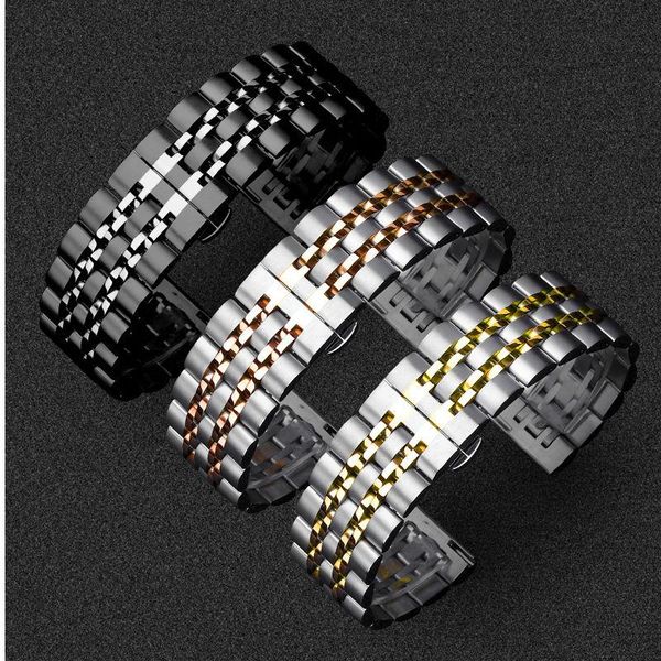 

watch bands stainless steel band for samsung galaxy 46mm strap gear s3 frontier 22mm bracelet huawei gt 2 s 3 46, Black;brown