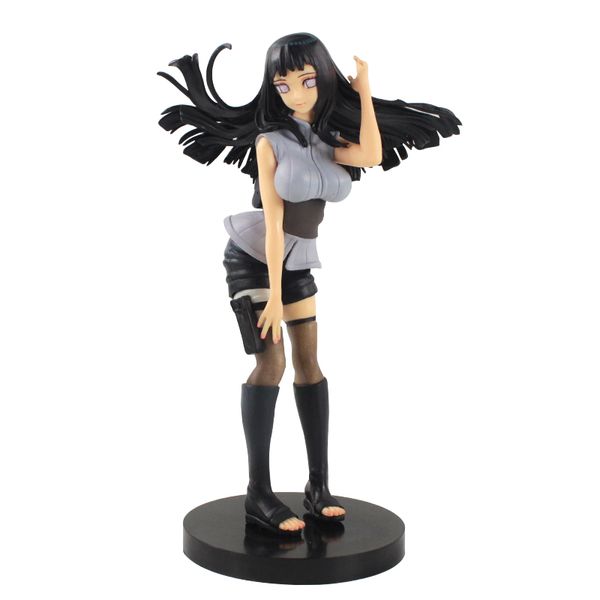 

20cm naruto shippuden hyuga hinata white eyes princess kawaii cute cartoon girl beauty anime action figure model toy kids gift