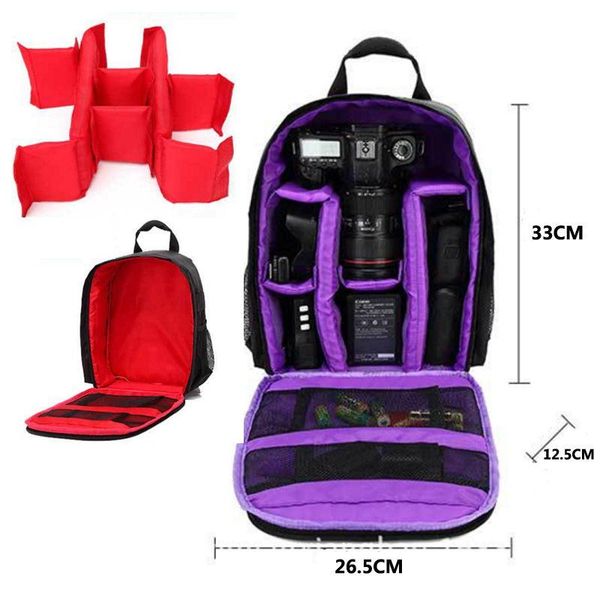 

colors waterproof nylon camera backpack home storage shoulder bag case hanging organizers boxes & bins