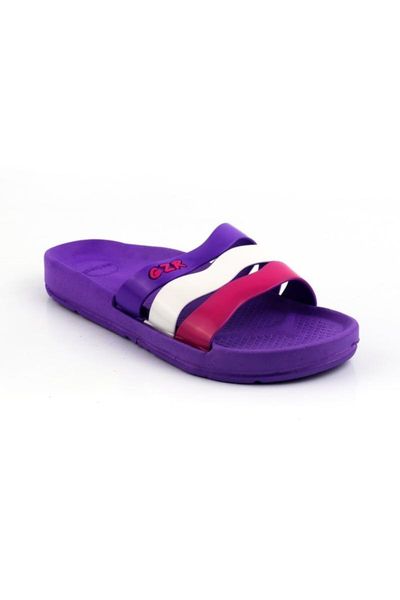 

slippers women's purple, Black