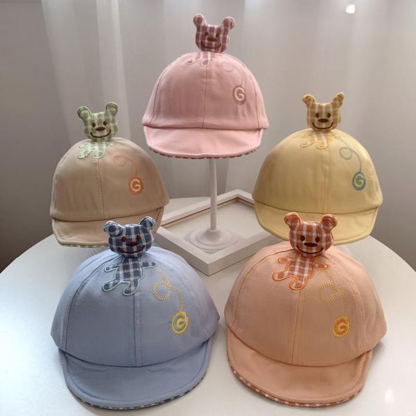 

wide brim hats 2021 casual toddler baby kids sun cap boys girls printing pattern bucket fashion hat sombreros de sol fast, Blue;gray