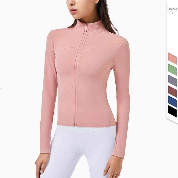 

women's t-shirt jackets women's long sleeve zipper yoga suit, White