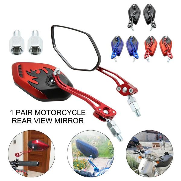 

motorcycle mirrors nuoxintr universal 2pcs rearview rotation scooter side 8mm 10mm