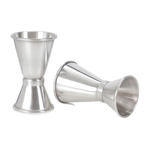 S / M / L Aço Inoxidável Dupla Jigger Tiro Bebida Medida Copo Cocktail Bebida Bar Bar Shaker Copo Duplo DH9476