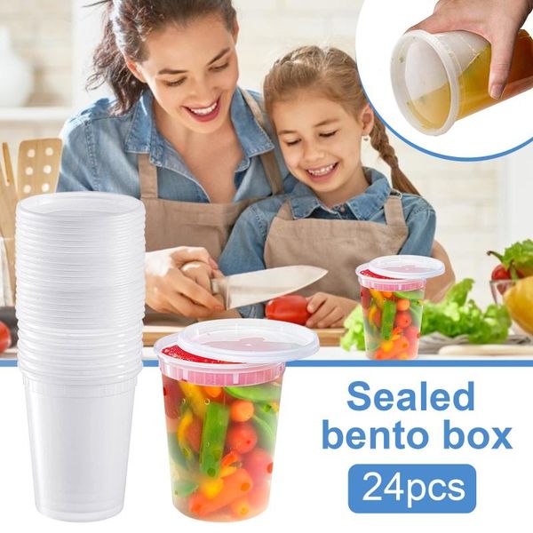 

storage bottles & jars disposable dessert bowl 32 ounce capacity plastic fishing box thick with lid cup