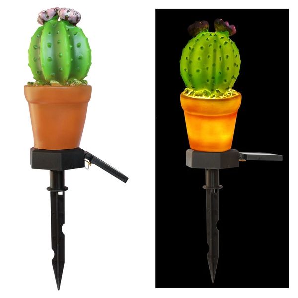 

garden light outdoor solar waterproof led ground simulation pineapple cactus plant lamp villa path lawn - .a